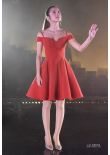 Olivia Rodrigo Short Red Cocktail Party Celebrity Dress High School Musical
