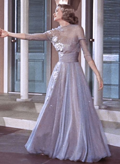 Grace Kelly Lilac Dancing Dress in 1950s Movie High Society