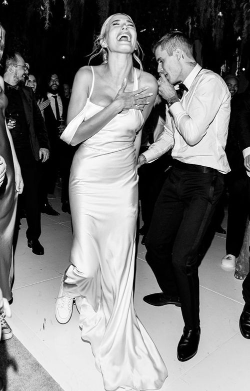 Cost of hailey bieber wedding dress hotsell