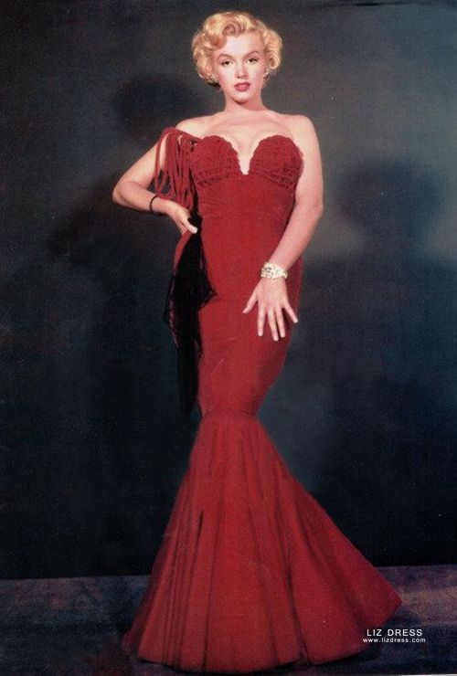 marilyn monroe red dress