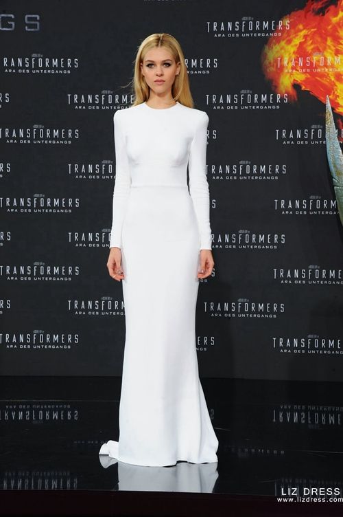 Nicola Peltz White Celebrity Prom Dress Transformers Premiere | lupon.gov.ph