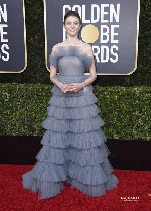 Blue Tulle Dress Red Carpet