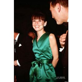 Audrey hepburn green dress outlet