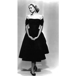 Off shoulder 50s dress clearance
