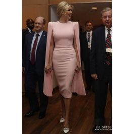 Ivanka trump blush dress sale