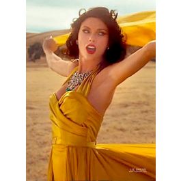 taylor swift yellow wildest dreams dress