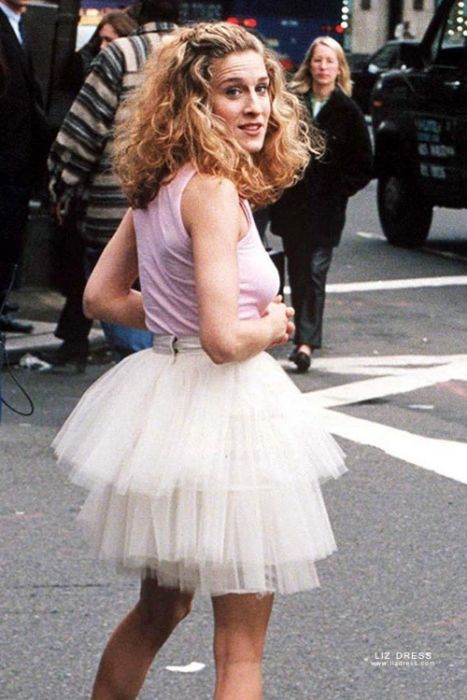 Sarah Jessica Parker Carrie Bradshaw Little White Tulle Dress Sex