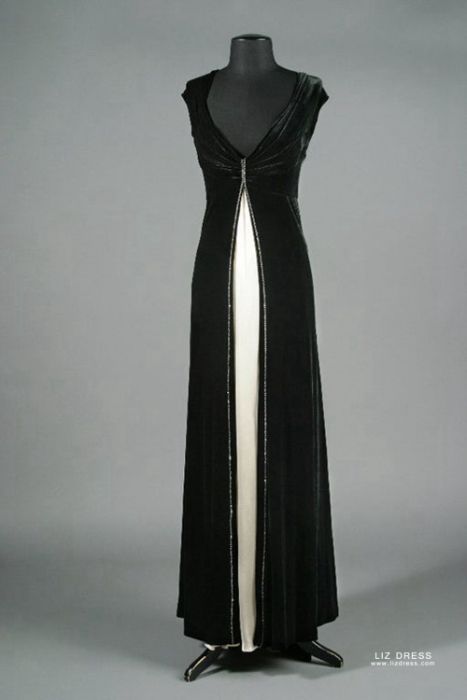white velvet gown