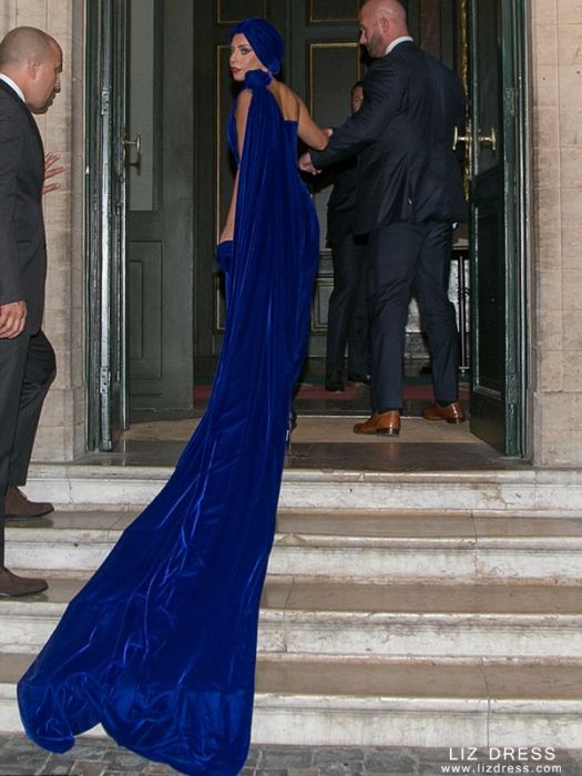 royal blue velvet gown