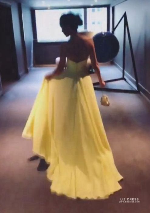 Michelle keegan yellow discount dress