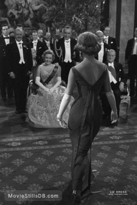 Brigitte Bardot Red Vintage Celebrity Evening Dress in Movie Une Parisienne 1957