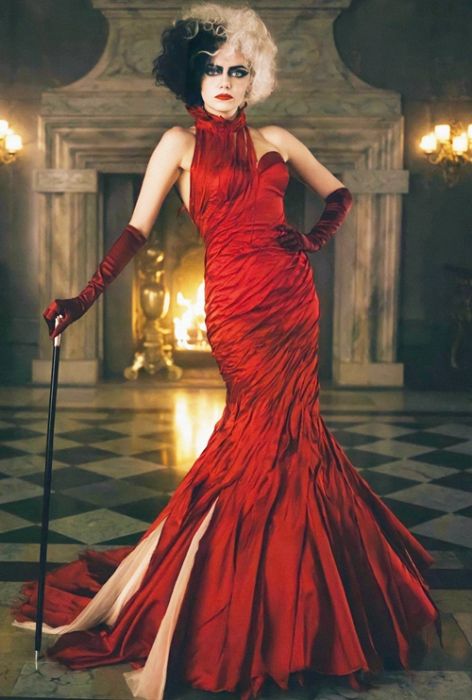 red dress