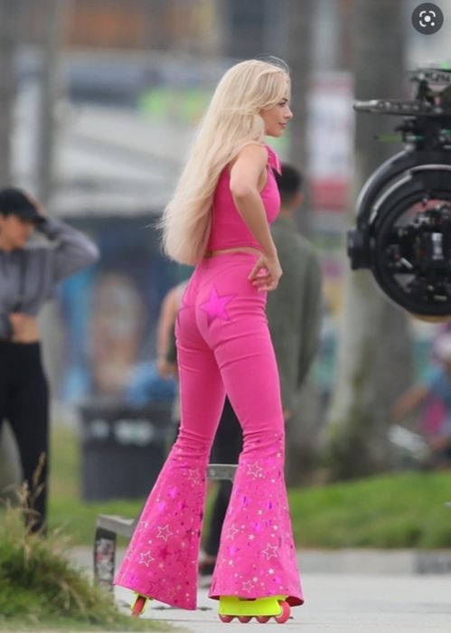 Margot Robbie Inspired Fuchsia Pink Pants Barbie Costume