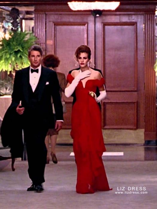 julia roberts red dress pretty woman designer