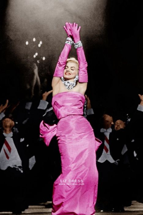 Gentlemen prefer blondes pink dress outlet