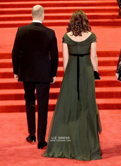 BAFTA Red Carpet: Kate Middleton in Alexander McQueen Dress & Diamonds