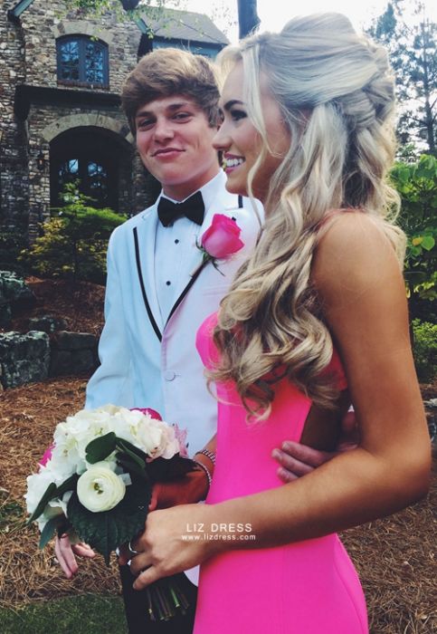 Hot pink prom dress 2019 outlet