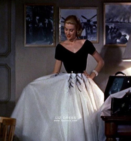 Grace kelly black dress sales