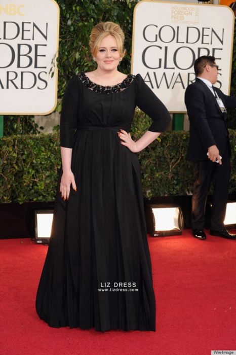 black plus size gown