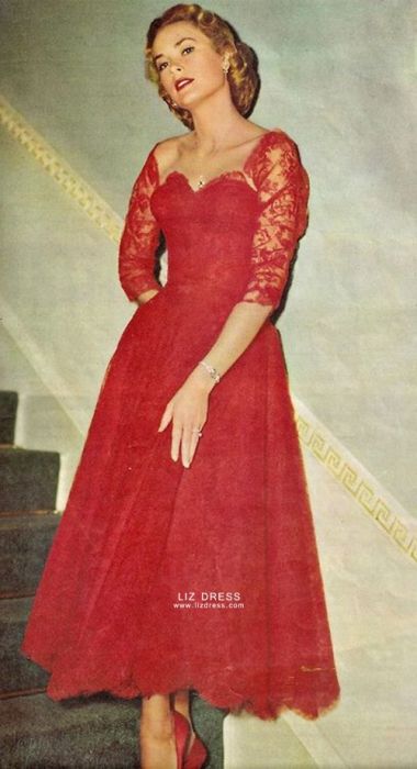 Grace kelly red dress online