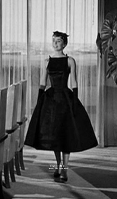 Audrey Hepburn Little Black Tea-length 