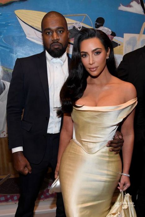 Kim Kardashian: White Satin Dress