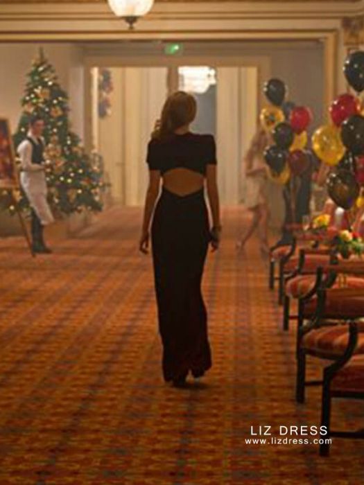 Blake Lively Age Of Adaline Burgundy Velvet Dress